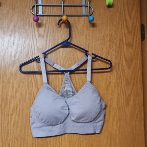Piper Lace Accent Bralette - Light Gray/purple Xl number 5143